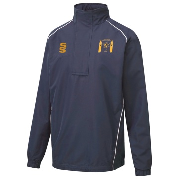 Dual Curve 1/4 Zip Rain jacket : Navy
