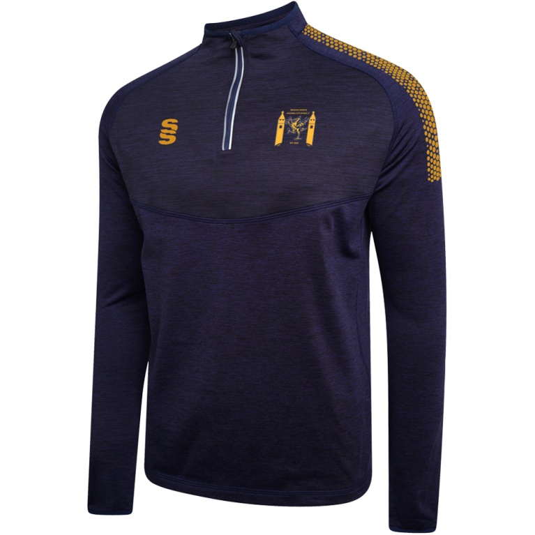 1/4 Zip Dual Performance Top : Navy